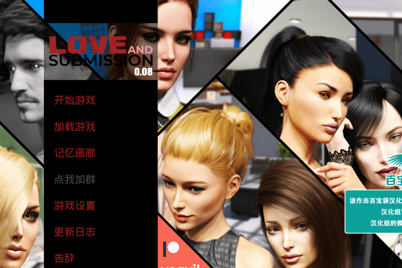 恋爱与臣服Love and Submission Ver0.8 PC和安卓精翻汉化版，有攻略